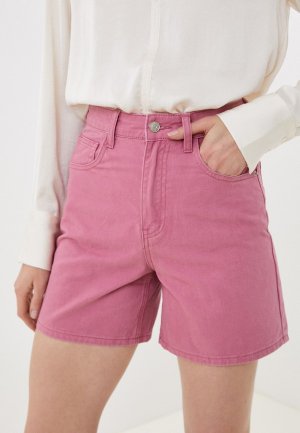 Шорты джинсовые Mossmore. Цвет: розовый