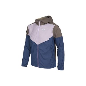 Printed Colorblock Logo Casual Hooded Jacket Sun Protection Outerwear Men Jackets Multicolor CZ9071-004 Nike