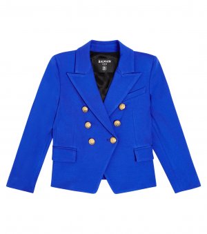 Двубортный пиджак , синий Balmain Kids