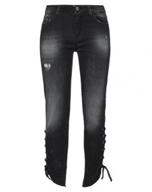 Укороченные джинсы REVISE. Цвет: черный