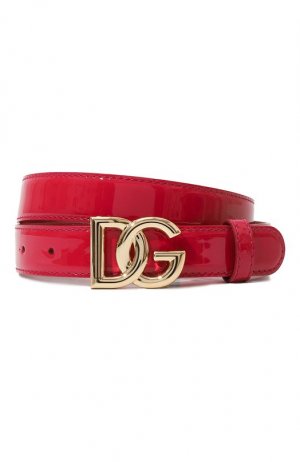 Кожаный ремень Dolce & Gabbana. Цвет: розовый