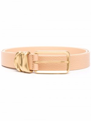 Rectangular-buckle belt Bottega Veneta. Цвет: бежевый