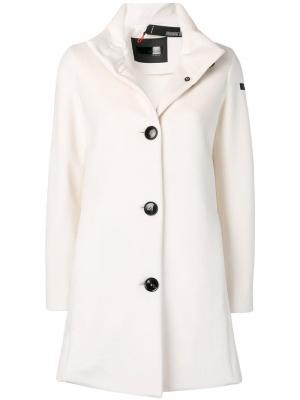 Классическое однобортное пальто Rrd. Цвет: белый