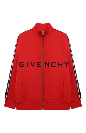 Хлопковая толстовка Givenchy. Цвет: красный