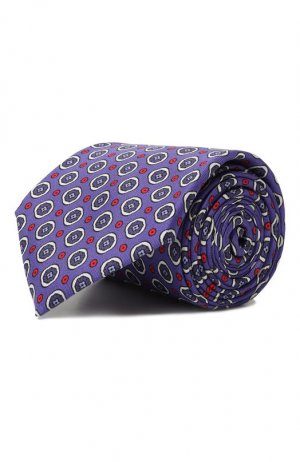 Шелковый галстук Van Laack. Цвет: синий
