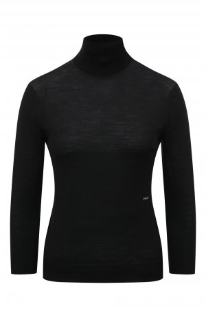 Шерстяной пуловер Prada. Цвет: чёрный