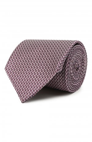 Шелковый галстук Brioni. Цвет: сиреневый