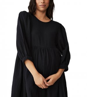 Платье с присборенной юбкой черного цвета -Черный цвет Cotton:On Maternity