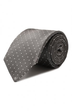 Шелковый галстук Luigi Borrelli. Цвет: серый
