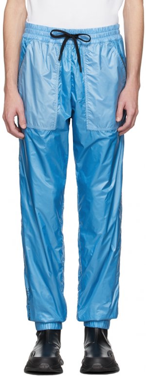 Синие спортивные брюки из рипстопа Moncler Grenoble
