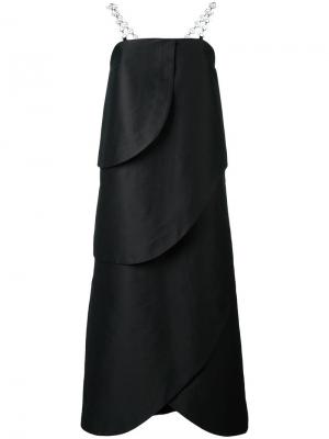 Длинное платье без бретелек Isa Arfen. Цвет: чёрный