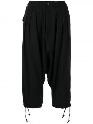 Укороченные брюки Sarouel Yohji Yamamoto. Цвет: черный