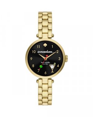 Часы Holland Five O'clock Somewhere, 28 мм kate spade new york, цвет Black York