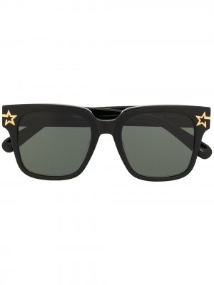 Солнцезащитные очки в квадратной оправе Stella McCartney Eyewear. Цвет: черный