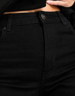 Черные широкие джинсы с завышенной талией Peggy Pieces