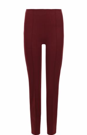Укороченные брюки прямого кроя с фактурными стрелками Emilio Pucci. Цвет: бордовый