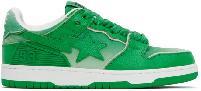 Зеленые кроссовки Sk8 Sta #4 , цвет Green Bape