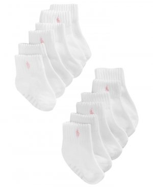 Спортивные носки для маленьких девочек Ralph Lauren, 6 шт. , белый Polo Lauren