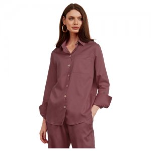 Пижамная рубашка с воротником-стойкой Raisin размер L 8 HORAS of silk