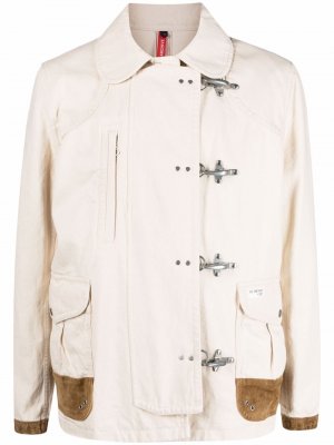 Clasp-fastened light-weight jacket Fay. Цвет: бежевый