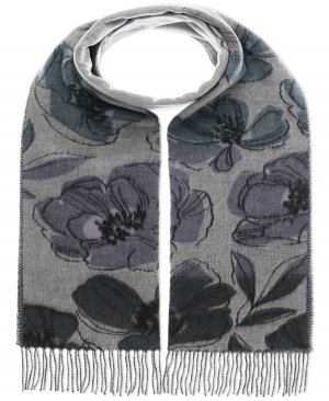 Женский шарф Cashmink с большим цветочным принтом FRAAS, серый Fraas