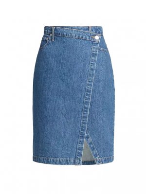 Асимметричная джинсовая юбка Aine , цвет canal Derek Lam 10 Crosby