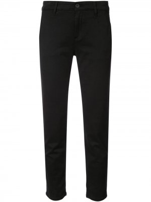 Укороченные облегающие брюки Caden AG Jeans. Цвет: черный