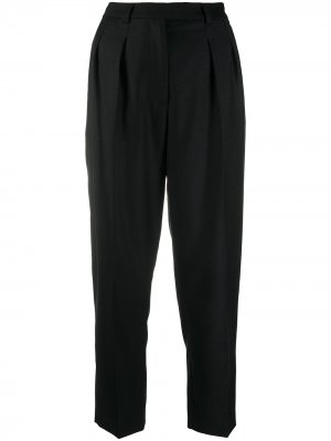 Укороченные брюки со складками A.P.C.. Цвет: черный
