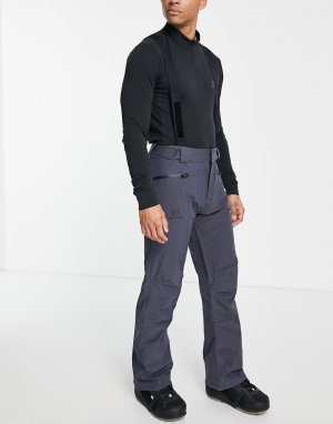 Серые брюки с подтяжками Edge-Серый Salomon
