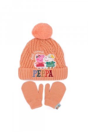 Комплект шляпы и перчаток, оранжевый Peppa Pig
