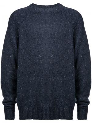Классический вязаный свитер Alex Mill. Цвет: синий