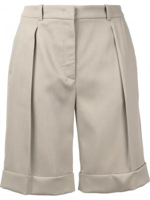 Костюмные шорты Michael Kors Collection. Цвет: бежевый