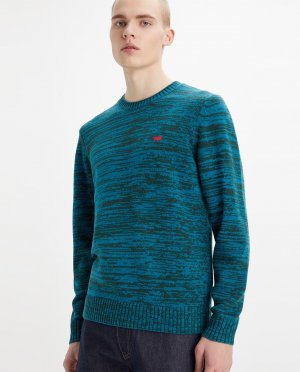Мужской шерстяной свитер Levi's, синий Levi's. Цвет: синий