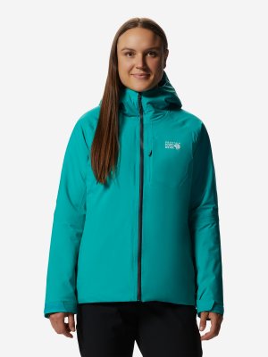 Куртка утепленная женская Stretch Ozonic, Зеленый Mountain Hardwear. Цвет: зеленый