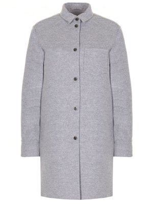 Пальто шерстяное MANZONI 24. Цвет: серый