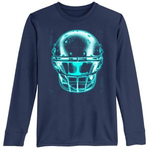 Футбольный шлем для мальчиков 8–20 лет, неоновая рентгеновская футболка Unbranded