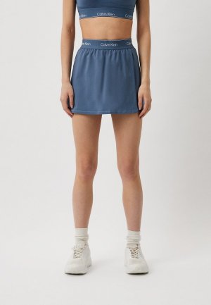 Юбка-шорты Calvin Klein Performance WO  - WOven Skirt. Цвет: голубой