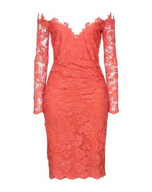 Платье миди OLVI'S. Цвет: оранжевый