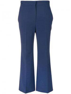 Классические прямые брюки Fendi. Цвет: синий