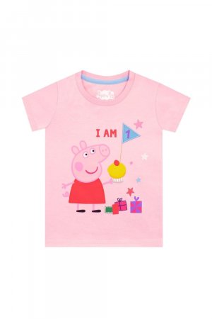 Футболка «Мне 1 день рождения» , розовый Peppa Pig