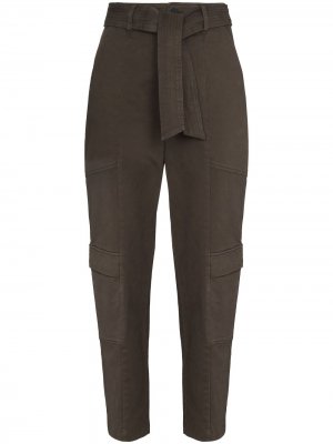 Зауженные брюки Athena J Brand. Цвет: коричневый