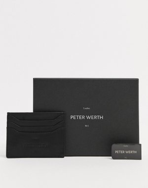 Кредитница с зажимом для банкнот -Черный Peter Werth