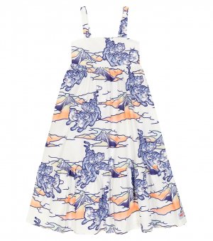 Платье из хлопкового поплина с принтом , разноцветный Kenzo