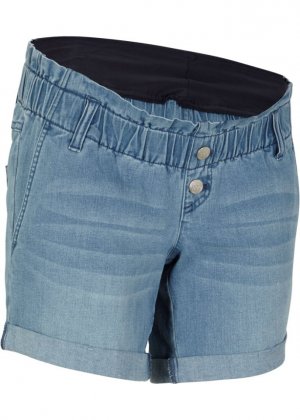 Джинсовые шорты для беременных с бумажным пакетом , синий Bpc Bonprix Collection