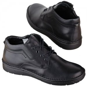 Осенние мужские ботинки KRISBUT KR-6765-1-4. Цвет: черный
