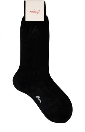 Носки из хлопка и шелка Brioni. Цвет: чёрный