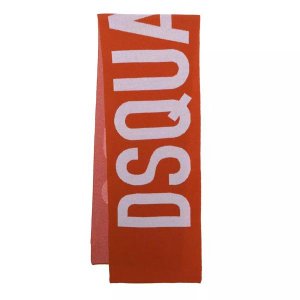 Шарф logo scarf rosso , красный Dsquared2
