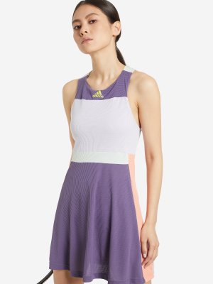 Платье женское Gameset HEAT.RDY, Фиолетовый, размер 38-40 adidas. Цвет: фиолетовый