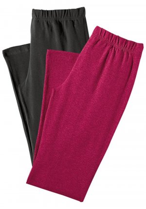 Узкие пижамные брюки VIVANCE, малиновый Vivance. Цвет: красный