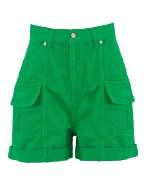 Джинсовые шорты Essentiel. Цвет: зеленый